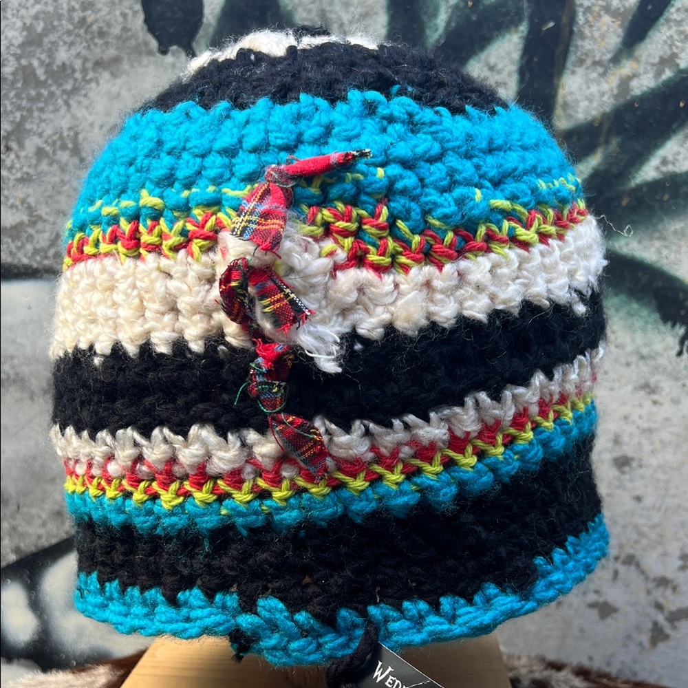 Hand Crafted Crocheted Beanie Cap Hat